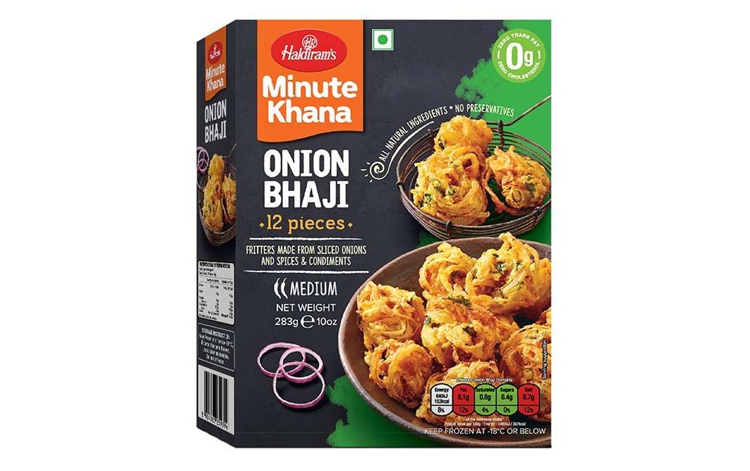 Haldiram's Minute Khana Onion Bhaji    Box  283 grams